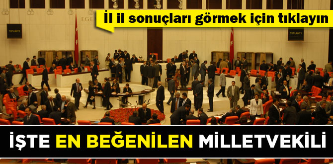 İşte Türkiye'de en beğenilen Milletvekilleri