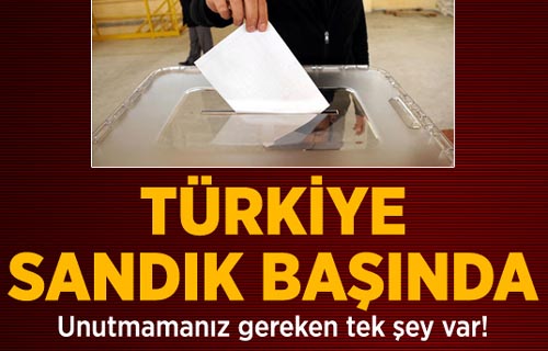 Türkiye Bugün Sandık Başında