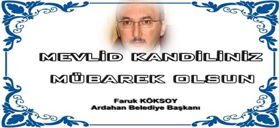 Başkan Köksoyun Mevlid Kandili Mesajı