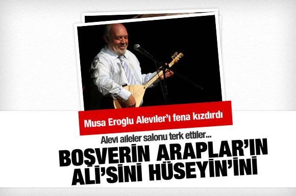Musa Eroğlu Alevileri fena kızdırdı