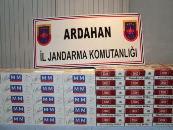 Ardahanda 9 Bin kaçak Sigara ele geçirildi