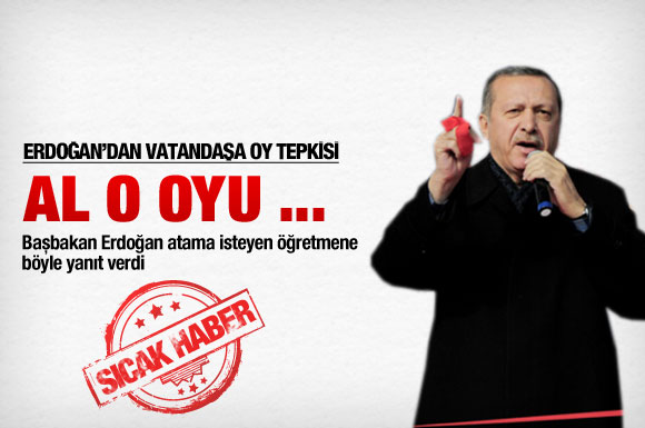 Erdoğan'la vatandaşın oy tartışması
