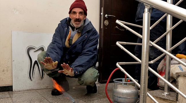 Donan şebeke borularına buharlı çözüm