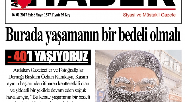 Burada yaşamanın bir bedeli olmalı