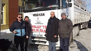 Göle İlçesinden Halep 'e yardım eli
