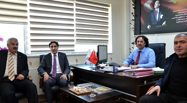 SGK Başmüfettişi Temel, Müdür Boz’u ziyaret etti