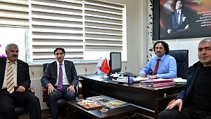 SGK Başmüfettişi Temel, Müdür Boz’u ziyaret etti