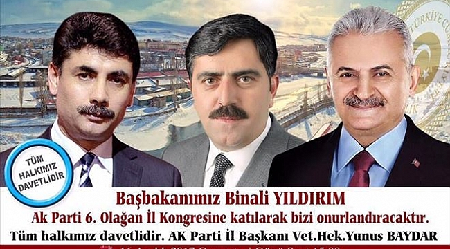 Başbakan Yıldırım, Ardahan’a geliyor