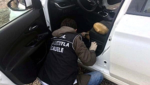 Uzmanın aracında 145 gram esrar ele geçirildi