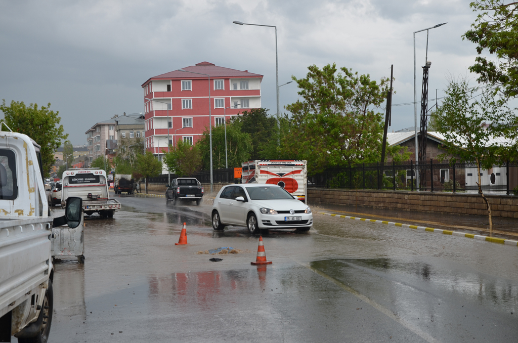 Ardahan'da şiddetli yağmur ve dolu