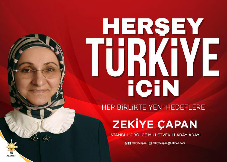 Zekiye Çapan, Ak Parti’den İstanbul 2.Bölgeden aday adaylığını açıkladı