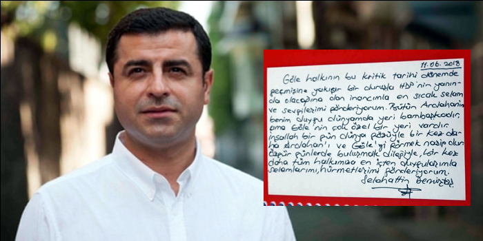 Demirtaş’tan Ardahan ve Gölelilere ıslak imzalı mektup