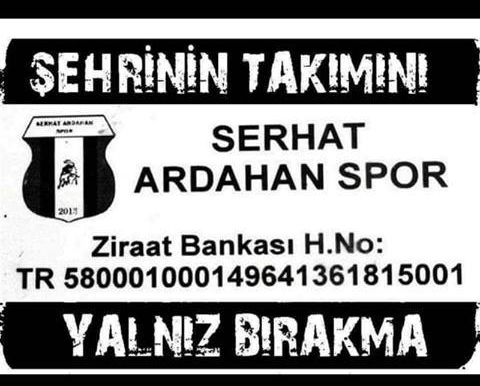Serhat Ardahan Spor desteğinizi bekliyor