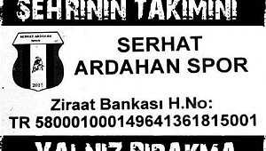 Serhat Ardahan Spor desteğinizi bekliyor