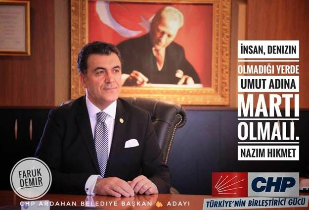 CHP Ardahan'da Faruk Demir'le seçime gidecek