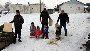 Makarna kömür değil, kızak dağıttı!