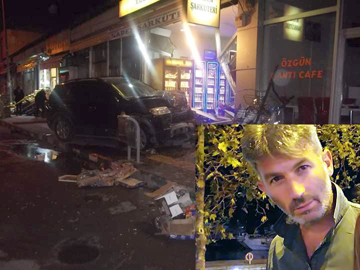 Otomobil işyerine girdi: 1 ölü, 1 yaralı