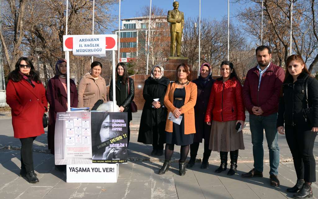 Kadının sesi Ardahan'da yankılandı