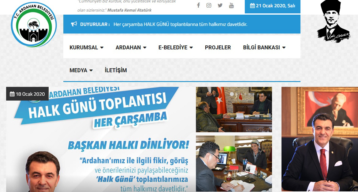 BELEDİYENİN WEB SAYFASI YENİLENDİ
