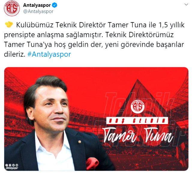TAMER TUNA, ANTALYASPOR'DA