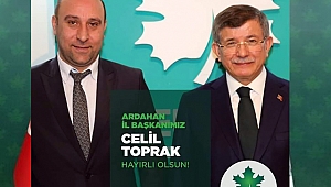 GELECEK PARTİSİ CELİL TOPRAK'A EMANET