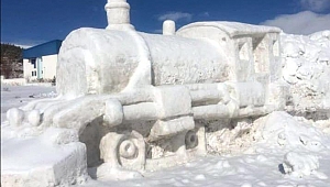 İLK KAR TRENİ, ÇILDIR’A GELDİ