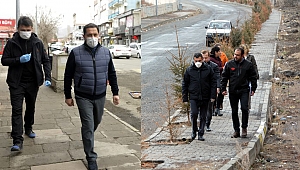 VALİ ÇARŞIDA, BAŞKAN SAHADA