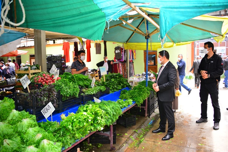 Vali Masatlı, Halk Pazarını denetledi