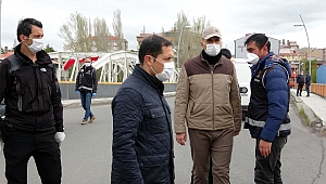 Vali Masatlı, yasak tedbirlerini denetledi