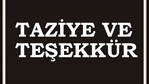 HANOĞLU AİLESİNDEN TEŞEKKÜR MESAJI