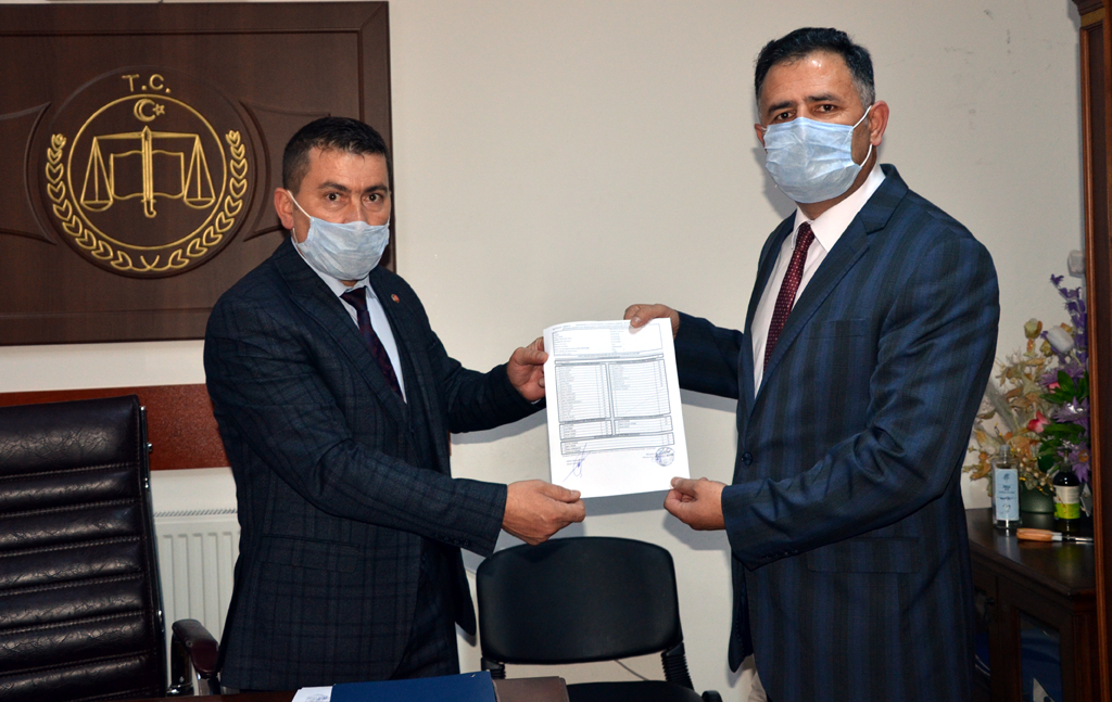 BAŞKAN CANDAR YILMAZ, MAZBATASINI ALDI