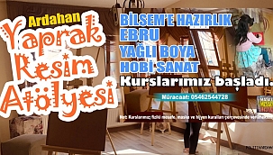 YAPRAK RESİM ATÖLYESİ, YENİ KURSLARIYLA HİZMETİNİZDE