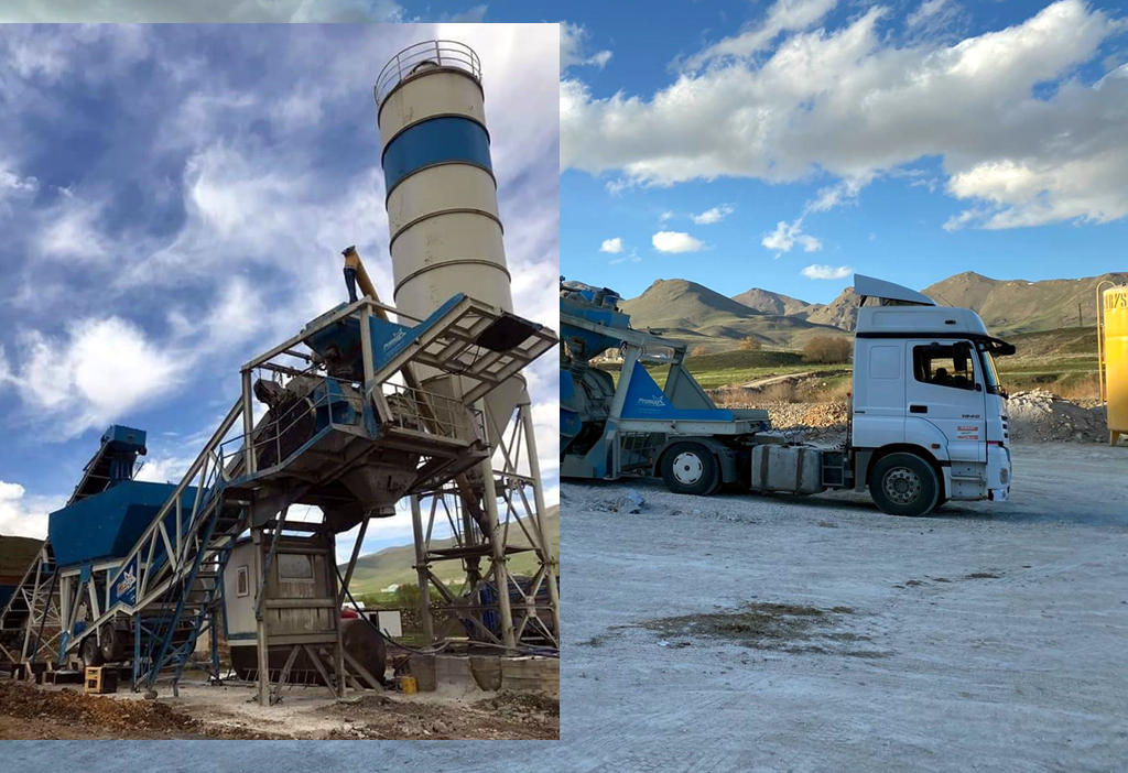 GÖLE'YE HAZIR BETON SANTRALI KURULUYOR