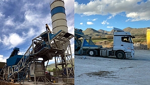 GÖLE'YE HAZIR BETON SANTRALI KURULUYOR