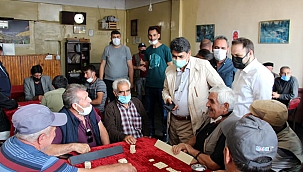 AK Parti’den esnafa ziyaret, Rektör’e destek