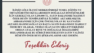 OKULLAR DOĞAL GAZA KAVUŞUYOR