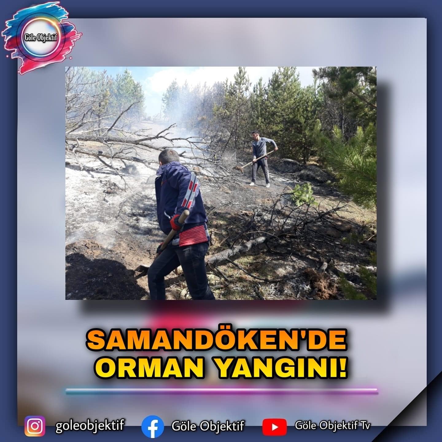 GÖLE'DE ALEVLER KORKUTTU!
