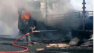 BİR ANDA ALEV ALDI, GERİYE İSKELETİ KALDI!