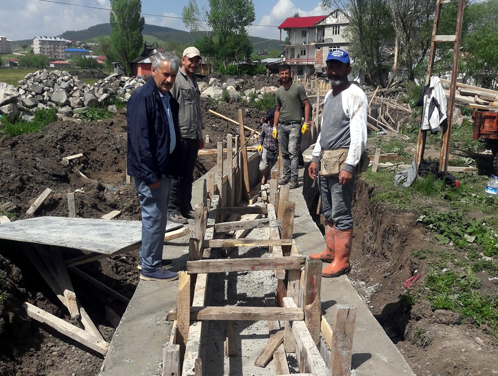 GÖLE BELEDİYESİ 2. ETAP DERE ISLAHI BAŞLADI