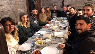 ESOB ADAYI ALİHANOĞLU, TİYATRO OYUNCULARINI AĞIRLADI