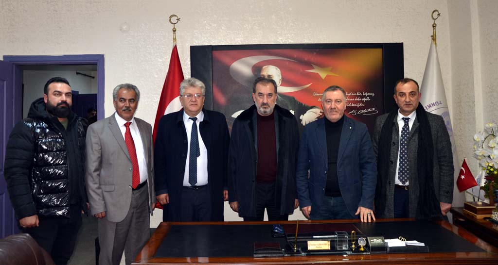 BAŞKAN ALİHANOĞLU, MHP HEYETİNE RAPOR SUNDU