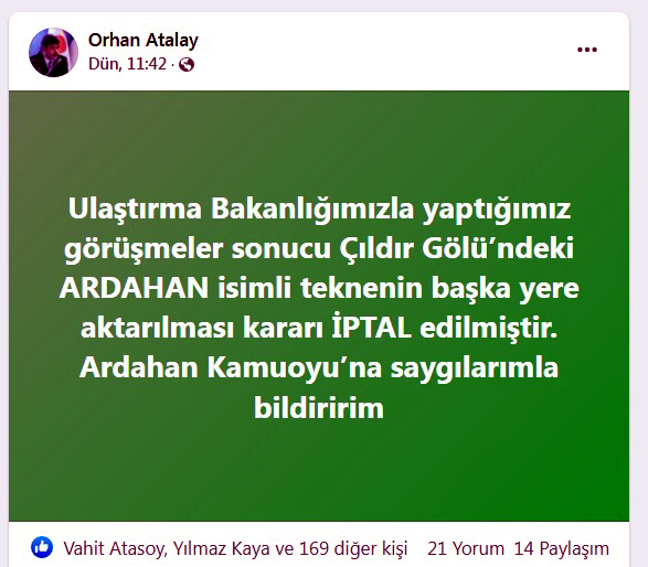ATALAY VE KOÇ’TAN TEKNE AÇIKLAMASI