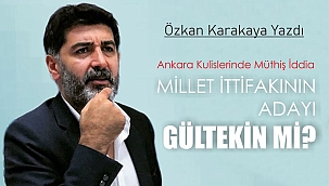 MİLLET ITTIFAKI'NIN CUMHURBAŞKANI ADAYI LEVENT GÜLTEKİN Mİ?