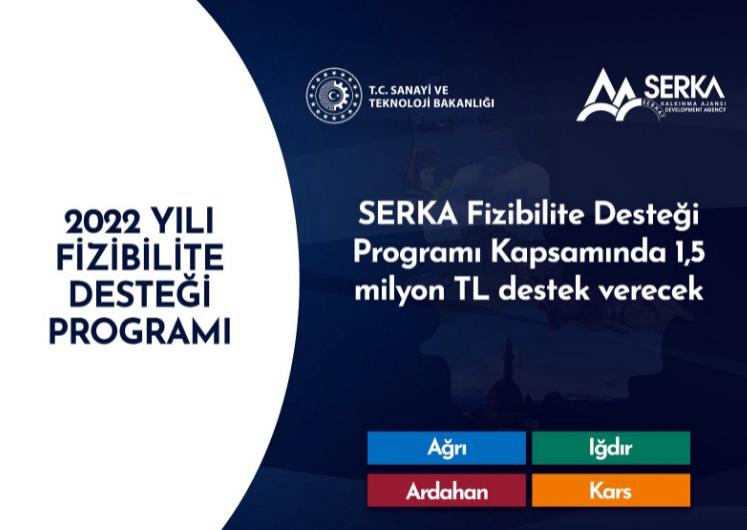 SERKA Fizibilite Desteği Programı Kapsamında 1,5 milyon TL destek verecek