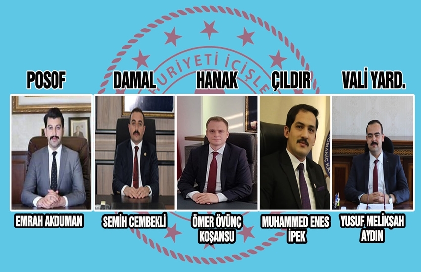 ARDAHAN’DA 4 KAYMAKAMIN YERİ DEĞİŞTİ