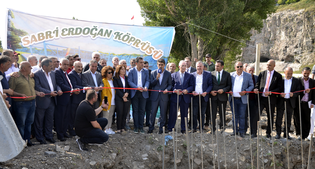 'KURA NEHRİ SABRİ ERDOĞAN KÖPRÜSÜ'NÜN TEMELİ ATILDI