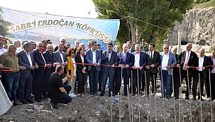 'KURA NEHRİ SABRİ ERDOĞAN KÖPRÜSÜ'NÜN TEMELİ ATILDI