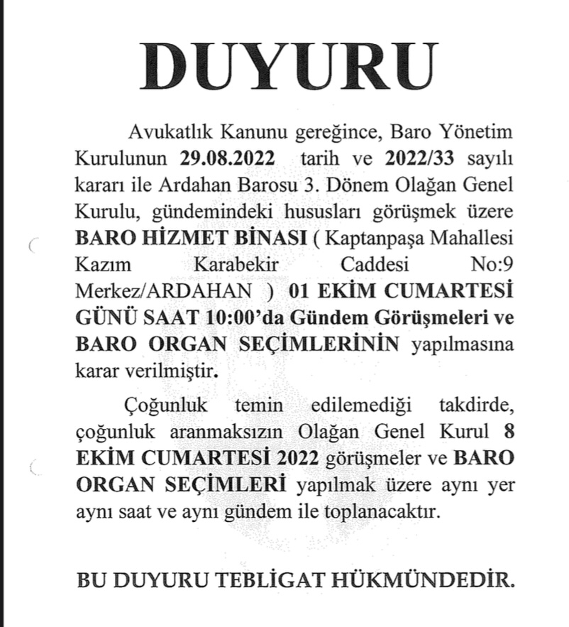 ARDAHAN BAROSU'NDA SÜPRİZ ADAY KİM?