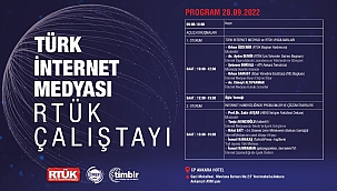 RTÜK; TÜRK İNTERNET MEDYA ÇALIŞTAYI'NDA İNTERNET MEDYA TEMSİLCİLERİ İLE BULUŞUYOR