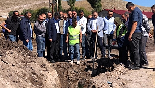SULAKYURT KÖYÜ KANALİZASYON ÇALIŞMASI SÜRÜYOR
